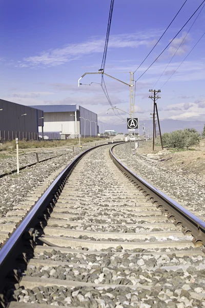 Itinerario urbano del treno — Foto Stock