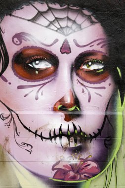 kadınların yüz graffiti