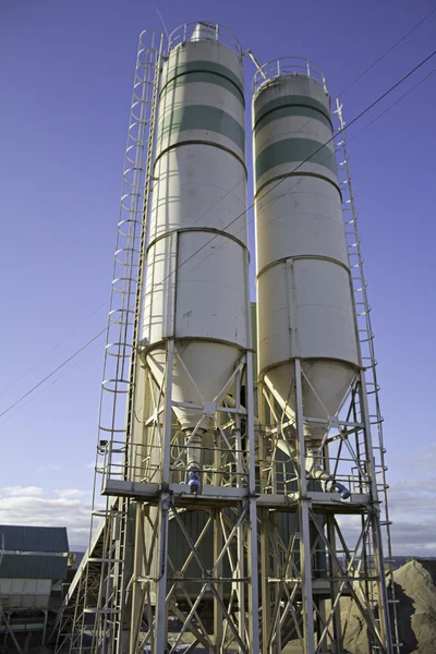 Cement metal drums — Stock Photo, Image