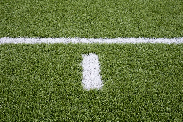 サッカーのフィールド上の信号します。 — ストック写真
