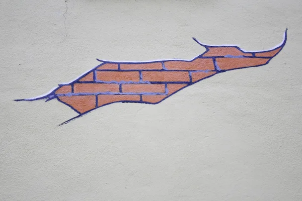 Drawing of bricks — Stock Photo, Image