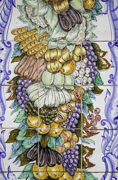 Mosaico di frutta e verdura — Foto Stock