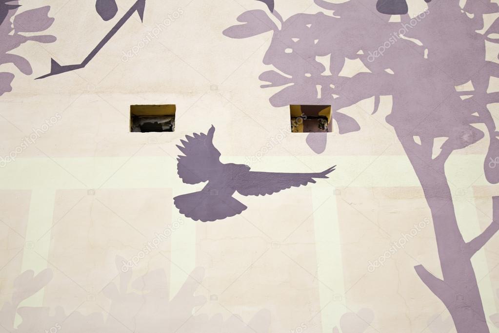 Silhouette of a dove