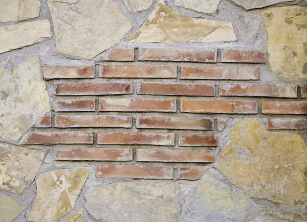 Moderne Mauer aus Ziegeln — Stockfoto