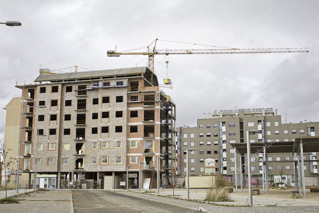 Construction of apartment houses