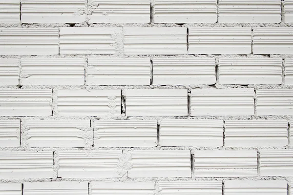 Weiße Mauer aus Ziegeln — Stockfoto