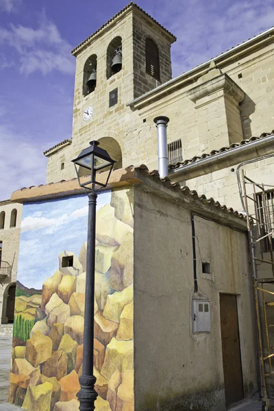 Igreja e torre de sino — Fotografia de Stock