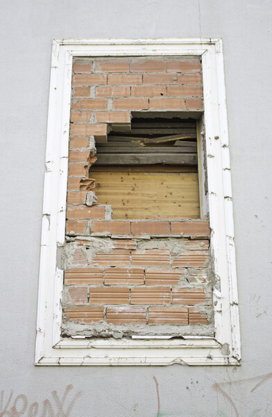 Окно кирпича
