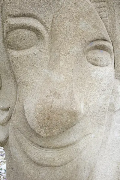 Yüzünü heykel — Stok fotoğraf