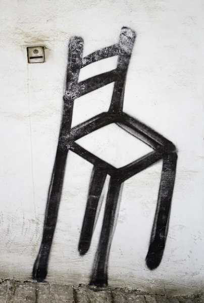 黑色椅子 — 图库照片