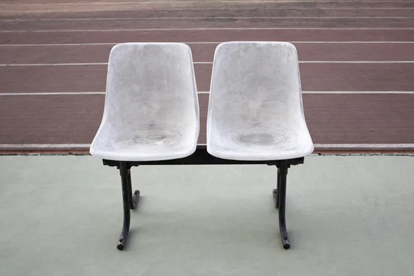 Chairs in track athletics — Stock Photo, Image