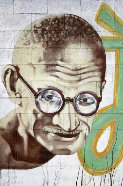 Мультфільм Ганді — стокове фото