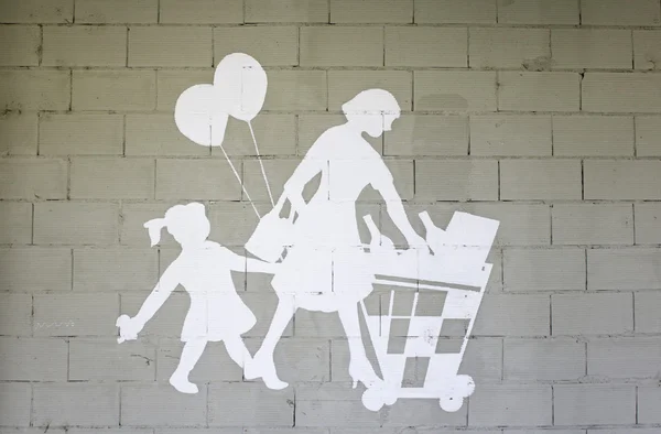 Mother and daughter shopping — Stock Photo, Image