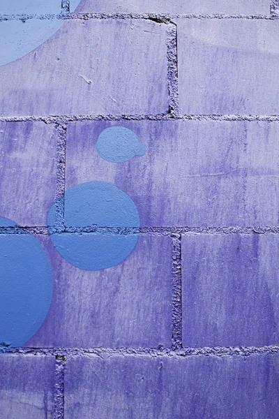 Circles of blue paint — Stock Photo, Image