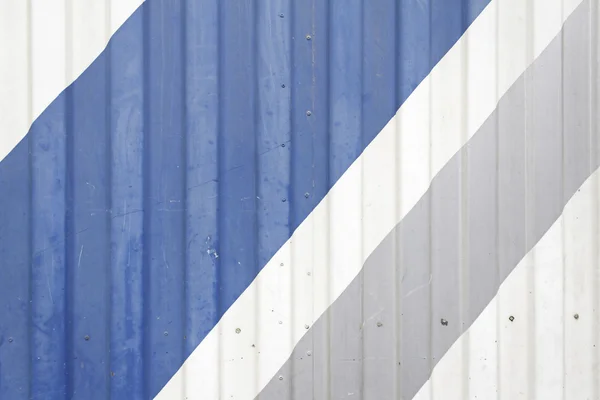 Färgade metall vägg — Stockfoto