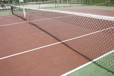 Ağ ve zemin Tenis Kortu