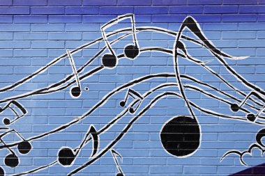 Çıta üzerinde müzik notaları