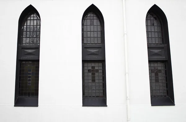 Janelas da igreja — Fotografia de Stock