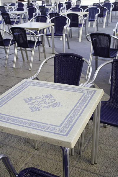 Bar tables and chairs — Stock Photo, Image