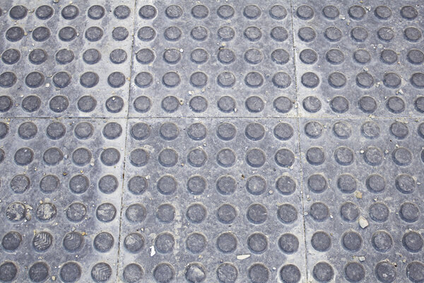 Rubber floor dust dirty gray circles, construction and architecture