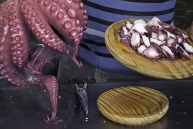 Cooking octopus clipart