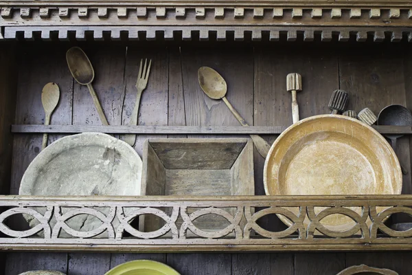 アンティークの木製の台所 — ストック写真