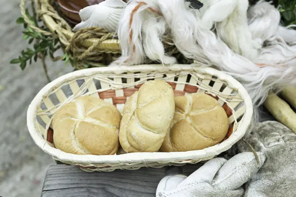 Trozos de pan — Foto de Stock