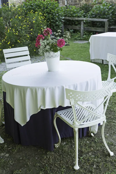 Table in garden