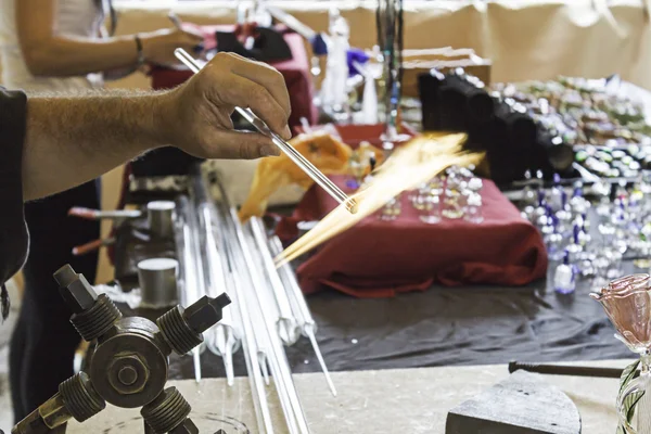 Worker glass craftsman