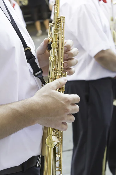 Musicista della banda — Foto Stock