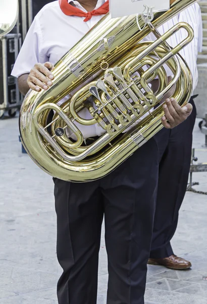 Trombone e musica — Foto Stock