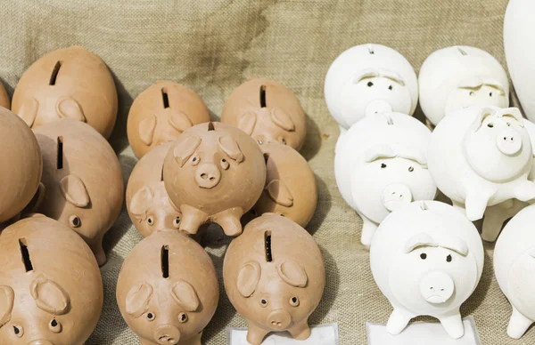 Klei piggy banks — Stockfoto