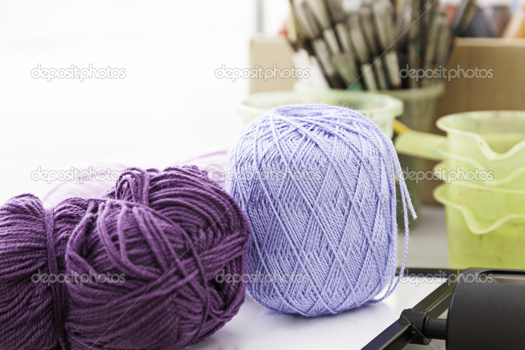 Balls of wool colors
