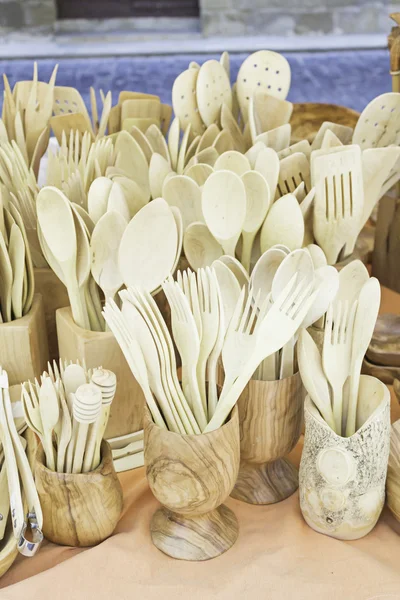 Wooden Cutlery — Stock Photo, Image