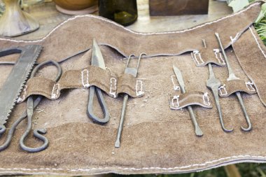 Medieval edged weapons clipart
