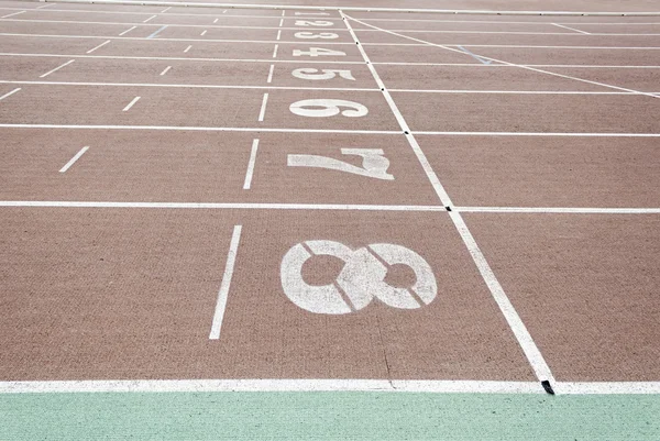 Chegada na pista de corrida — Fotografia de Stock