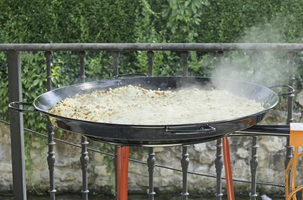 Ångad paella — Stockfoto