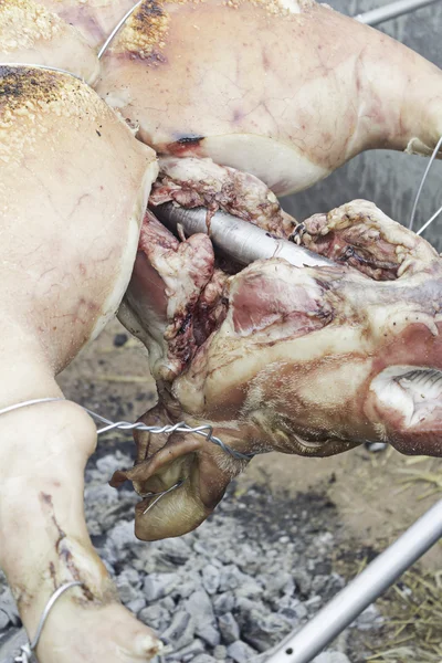 Preparación barbacoa de cerdo — Foto de Stock