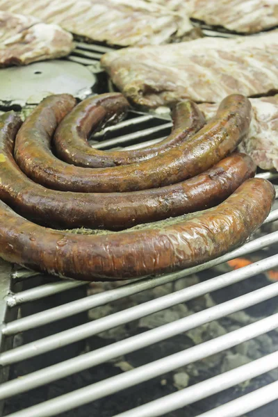 Fried toasted Chorizo — Stock Photo, Image