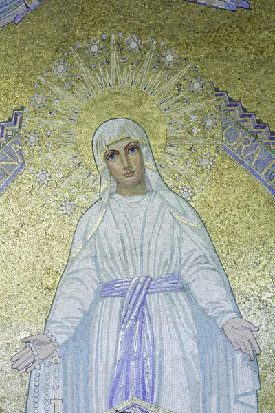 Mosaico da Virgem Maria — Fotografia de Stock