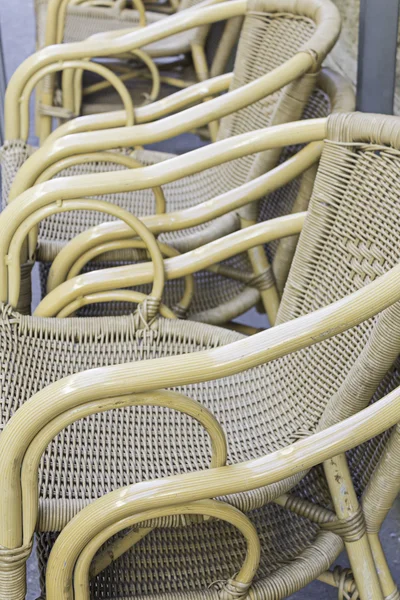 Stuhl aus Rattan — Stockfoto