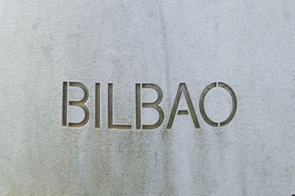 Plakat Bilbao — Zdjęcie stockowe