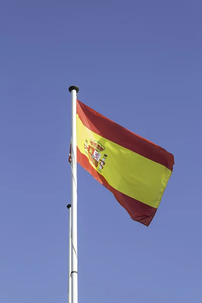 Spanska flaggan — Stockfoto