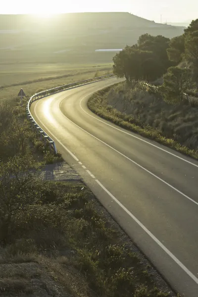 Road getting dark — Stock Photo, Image