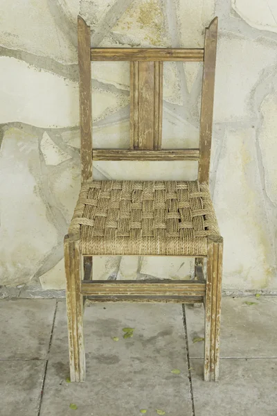 Krzesło wiklinowe miejskich — Zdjęcie stockowe