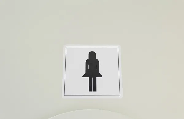 Silhueta no banheiro — Fotografia de Stock