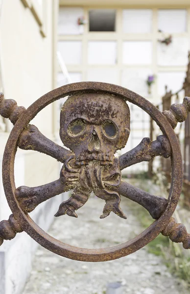 Rusty Skull Pirata — Foto de Stock