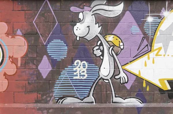 Lapin graffiti — Photo