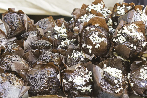 Cupcake black chocolate — Stock Photo, Image