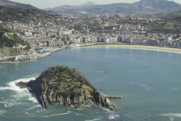 Stadt Spanien Meer — Stockfoto